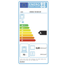Energielabel für Juno Backofen mit der Energieeffizienzklasse A