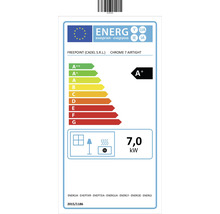 Energielabel für FreePoint Chrome 7 Airtight mit Energieeffizienzklasse A+ und 7,0 Kilowatt Leistung.