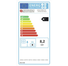 Nordica Ester Forno EVO Naturstein Energieeffizienzlabel A+, 8,2 Kilowatt