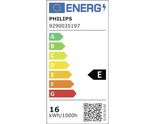 Energieeffizienzlabel der Klasse E von Philips