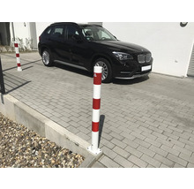 Bodenhülse für Absperrpfosten inkl. 4 Schrauben M8 x 16 H = 400 mm Ø 60 mm
