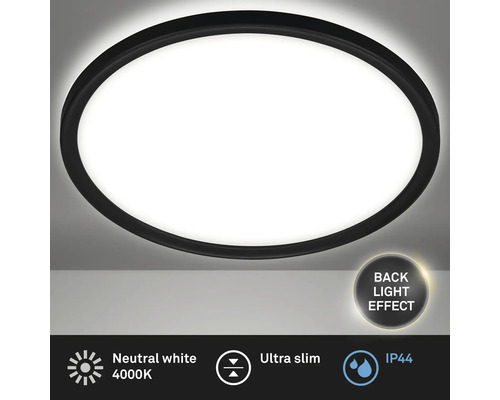 Runde Deckenleuchte mit Hintergrundbeleuchtung, Schutzart IP44