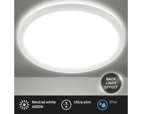 Weiße LED Deckenleuchte mit Hintergrundbeleuchtung