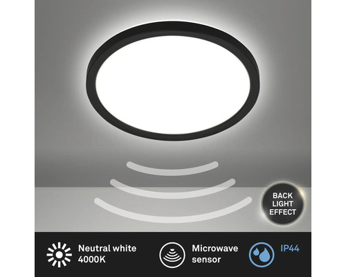 Runde LED Deckenleuchte mit Mikrowellensensor