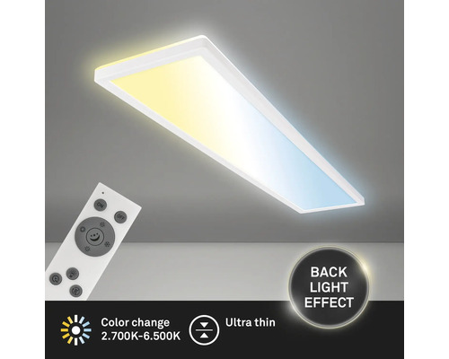 Rechteckige Deckenleuchte mit Farbwechsel und Fernbedienung