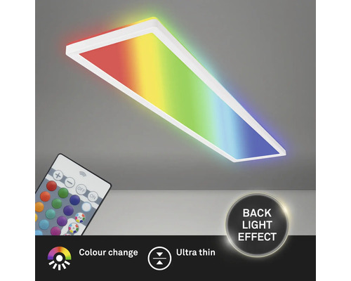 Rechteckige LED Deckenleuchte mit Farbwechsel und Fernbedienung