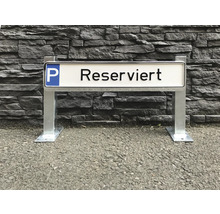 Haltevorrichtung für Parkplatzbeschilderung zum Eindübeln H = 500 mm B = 350 mm