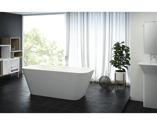 Jungborn Freistehende Badewanne THREE 70 x 170 cm weiß glänzend