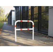 Rohrbügel Stahlrohr Ø 48 mm x 2,5 mm mit Querholm für Dübelbefestigung feuerverzinkt B = 1000 mm H = 1000 mm