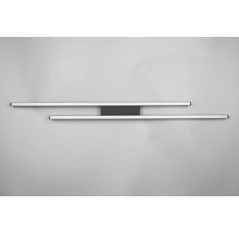 Moderne LED-Wandleuchte mit zwei Lichtbändern