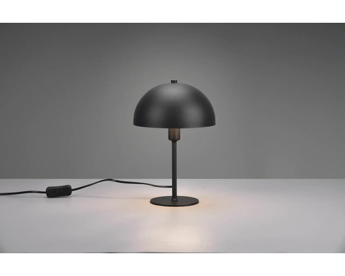 Tischleuchte mit halbrundem Schirm und Schalter