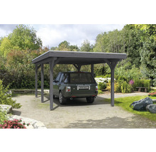 Auto unter Carport aus Holz