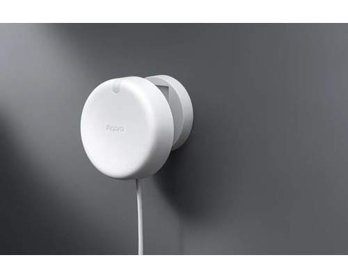 Aqara Logo auf einem Raumklima Sensor