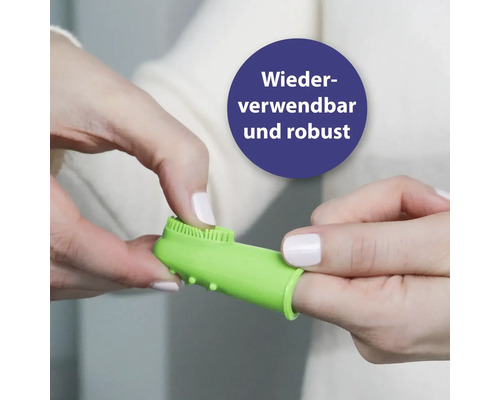 Fingerzahnbürste zur Reinigung der Zähne