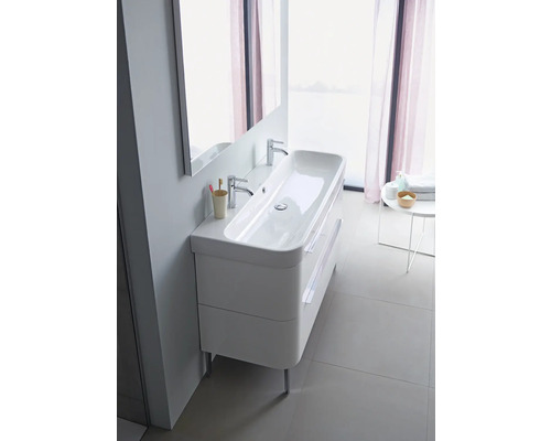 Duravit Happy D.2 Einbauwaschbecken, 48 Cm, Weiß, Ohne Loch – Unterbauwaschbecken Mit Überlauf, Design Von Norman Foster