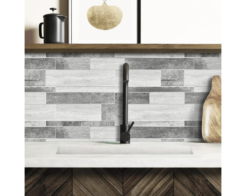 Selbstklebende Wandfliesen Wall Tiles Premium Stone grau 34,5 x 30 cm 1 St.