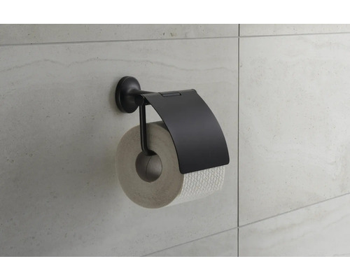 Toilettenpapierhalter mit Deckel an der Wand