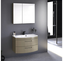 Spiegelschrank Devo Vena 2.0 rechts BxHxT 80x70x15 cm structure stone grey