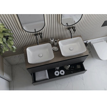 Jungborn Aufsatzwaschbecken NONUS DECEM 455 x 325 mm weiß glänzend