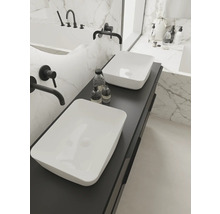 Jungborn Aufsatzwaschbecken NONUS DECEM 455 x 325 mm weiß glänzend