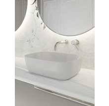 Jungborn Aufsatzwaschbecken NONUS DECEM 455 x 325 mm weiß glänzend