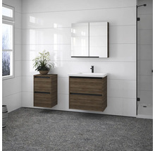 Spiegelschrank Devo Etna 2.0 links BxHxT 60x70x16 cm tobacco pacific walnut