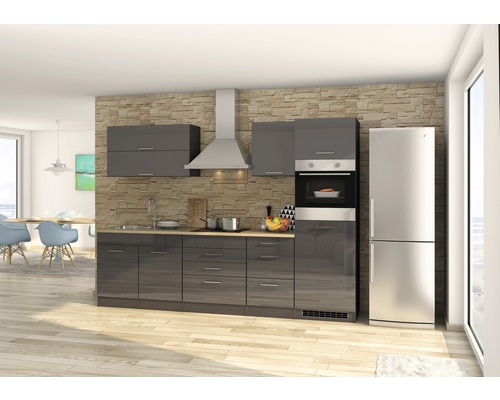 290 | Küchenzeile Mailand Möbel Geräten Held mit HORNBACH cm