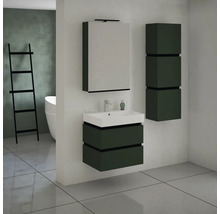 Hängeschrank mit 3 Türen Devo Viva 2.0 rechts BxHxT 40x127x26 cm conifer green supermatt