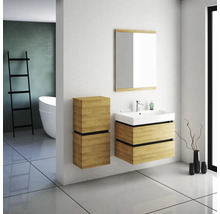 Waschtischunterschrank mit 2 Schubladen Devo Viva 2.0 BxHxT 69x51x44 cm natural hickory