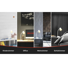 LED Tischleuchte 1-flammig H 38,5 cm Skiva weiß mit Kabelschalter