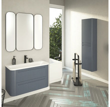 Waschtischunterschrank Devo Gloria 2.0 86x50x42 cm perfect touch parisian blue geriffelt