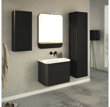 Waschtischunterschrank Devo Gloria 2.0 70x50x42 cm perfect touch black glatt