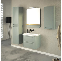 Modernes Badezimmer-Set mit Waschtischunterschrank, Spiegelschrank und Hochschrank