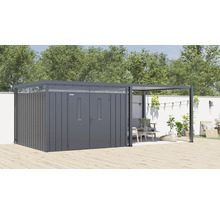 Pergola Konsta 9,4 m² für Premium Systemhaus 10 m² 300 x 314 cm schwarz