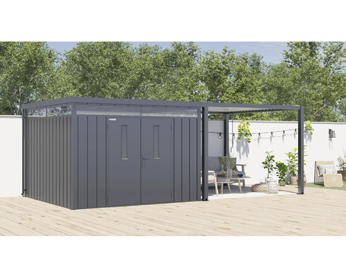 Pergola Konsta 9,4 m² für Premium Systemhaus 10 m² 300 x 314 cm schwarz Pergola Konsta 9,4 m² für Premium Systemhaus 10 m² 300 x 314 cm schwarz
