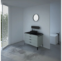 Waschtischunterschrank mit 4 Schubladen Devo Lotos BxHxT 100 x 76 cm x 53 cm Frontfarbe perfect touch stahlgrau