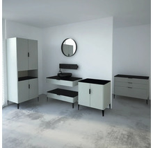 Unterschrank mit 1 Schublade Devo Lotos 31x100x53 cm perfect touch stahlgrau/schwarz