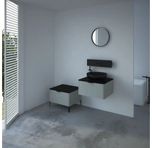 Waschtischunterschrank mit 1 Schublade Devo Lotos BxHxT 60 x 31 cm x 53 cm Frontfarbe perfect touch stahlgrau