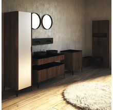 Unterschrank mit 2 Schubladen Devo Lotos 46x110x53 cm bronze expressive oak/schwarz