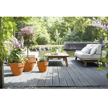 Blumentopf Elho Vibia Campana Kunststoff 39 x 39 x 33,4 cm braun