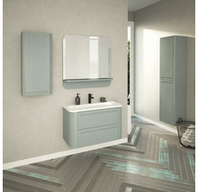 Hängehochschrank mit 2 Türen Devo Gloria 2.0 links BxHxT 40x172x33 cm fjord geriffelt