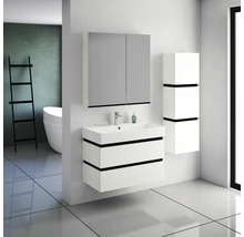 Spiegelschrank Devo Viva 2.0 links BxHxT 70x85x15 cm structure white
