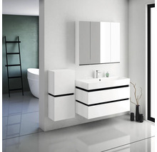 Spiegelschrank Devo Viva 2.0 BxHxT 100x85x15 cm premium white supermatt