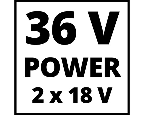 36 Volt Power 2 mal 18 Volt