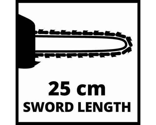 Schwertlänge 25 cm für Kettensäge