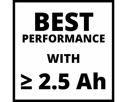 Beste Leistung mit mindestens 2,5 Ah