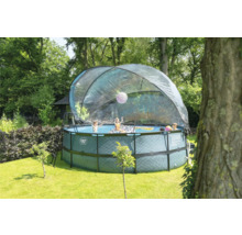 Pool Abdeckung EXIT rund Ø 488 cm transparent