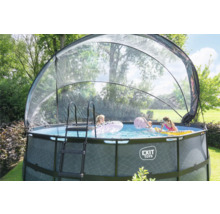 Pool Abdeckung EXIT rund Ø 488 cm transparent
