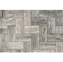 Beton Terrassenplatte Crescendo Trend weiß-anthrazit-melange 50 cm x 25 cm x 5 cm