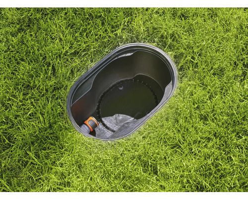 Versenkregner-Anschlussdose auf Rasen